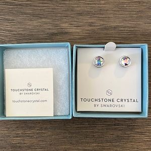 Touchstone crystal by Swarovski earrings.